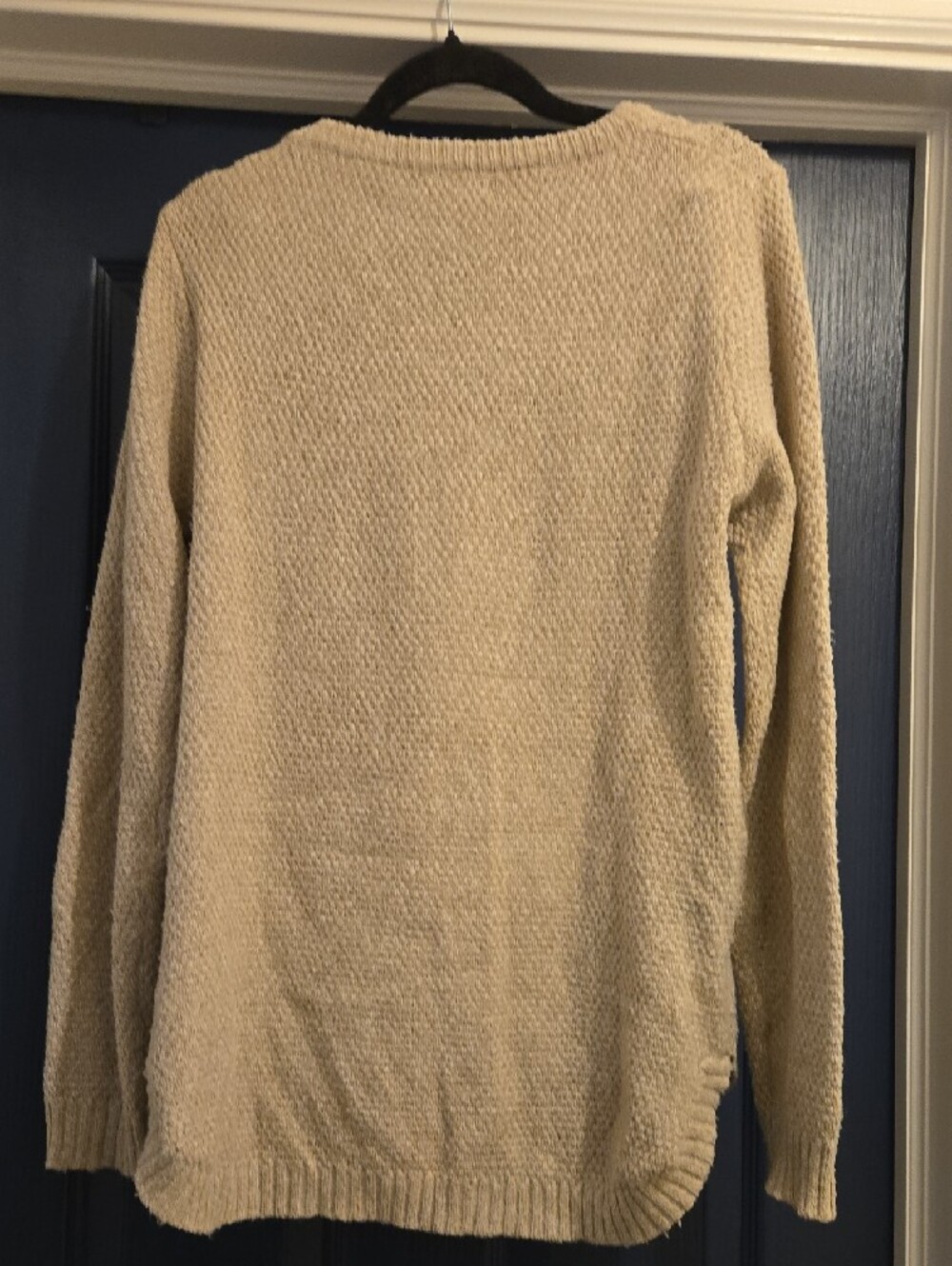 Pink Clover Large Beige Cable Knit Pullover - Picture 3 of 3